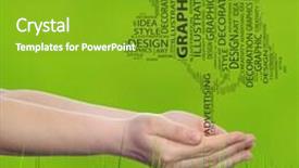  Presentation with abstract art - Audience pleasing PPT layouts consisting of concept-conceptual-abstract-art-design backdrop and a shamrock green colored foreground