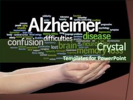  Presentation with brain - Cool new presentation theme with concept conceptual alzheimer s disease backdrop and a  colored foreground