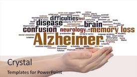  Presentation with alzheimer disease - Audience pleasing PPT theme consisting of concept conceptual alzheimer s disease backdrop and a  colored foreground