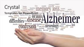  Presentation with alzheimer disease - Colorful slide deck enhanced with concept conceptual alzheimer s disease backdrop and a  colored foreground
