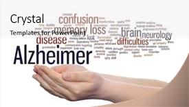  Presentation with alzheimer brain - Theme with concept conceptual alzheimer s disease background and a  colored foreground