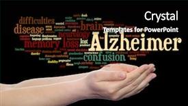  Presentation with alzheimer brain - PPT theme enhanced with concept conceptual alzheimer s disease background and a black colored foreground