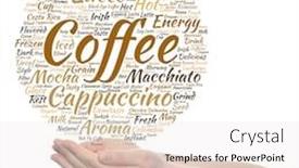  Presentation with taste - Beautiful PPT theme featuring concept-conceptual-creative-hot-coffee backdrop and a white colored foreground