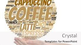  Presentation with taste - Slide set consisting of concept-conceptual-creative-hot-coffee background and a white colored foreground