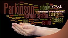  Presentation with parkinson disease - Presentation theme having concept conceptual parkinson s disease background and a  colored foreground