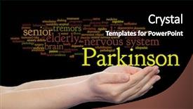  Presentation with nervous system brain - Cool new PPT theme with concept conceptual parkinson s disease backdrop and a  colored foreground