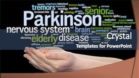  Presentation with parkinson disease - Theme consisting of concept conceptual parkinson s disease background and a  colored foreground