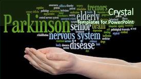  Presentation with genetic disease - Audience pleasing slide deck consisting of concept conceptual parkinson s disease backdrop and a  colored foreground