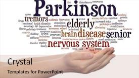  Presentation with nervous system brain - Theme having concept conceptual parkinson s disease background and a  colored foreground