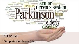  Presentation with nervous system brain - PPT theme consisting of concept conceptual parkinson s disease background and a  colored foreground