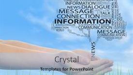  Presentation with internet communication - Amazing slides having concept-conceptual-tree-word-cloud backdrop and a light blue colored foreground