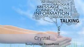  Presentation with internet communication - PPT layouts featuring concept-conceptual-tree-word-cloud and a light blue colored foreground