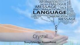  Presentation with internet communication - PPT layouts featuring concept-conceptual-tree-word-cloud and a light blue colored foreground