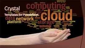  Presentation with web technology - Amazing PPT layouts having concept conceptual web cloud computing backdrop and a  colored foreground