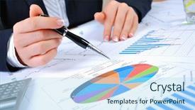  Presentation with workplace - Amazing theme having concept design document - workplace businessman charts securities charts backdrop and a light blue colored foreground