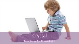  Presentation with internet safety - Amazing slide deck having concept for child internet safety backdrop and a coral colored foreground