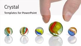  Presentation with advantage - Slide deck with concept for choice or advantage background and a light gray colored foreground