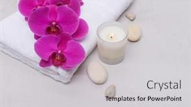  Presentation with spa concept stone - Presentation theme consisting of concept-for-spa-salon background and a light gray colored foreground