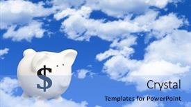  Presentation with cost - Cool new presentation with concept for the cost of cloud computing backdrop and a light blue colored foreground