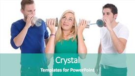  Presentation with viral - PPT theme featuring concept for viral marketing - group background and a teal colored foreground