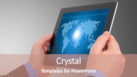  Presentation with graphic - Slide set enhanced with concept graphic including digital map background and a coral colored foreground