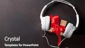  Presentation with tabla music - Amazing slides having concept headphones and gift box backdrop and a dark gray colored foreground