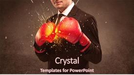  Presentation with puzzly pieces flying in - Presentation enhanced with concept illustrated with glowing residue background and a  colored foreground