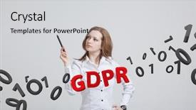  Presentation with gdpr - Amazing presentation design having regulation the protection of personal backdrop and a light gray colored foreground