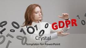  Presentation with gdpr - Slide deck having regulation the protection of personal background and a light gray colored foreground