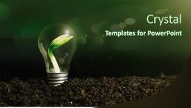  Presentation with light bulb - Slides enhanced with concept-image-of-a-light background and a tawny brown colored foreground