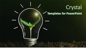  Presentation with light bulb - Slide deck consisting of concept-image-of-a-light background and a wine colored foreground