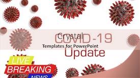  Presentation with health organization - Cool new PPT layouts with concept-images-of-covid-19 backdrop and a lemonade colored foreground