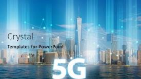  Presentation with mobile network lte networks 5g - Amazing slide deck having concept-of-5g-networks backdrop and a light blue colored foreground