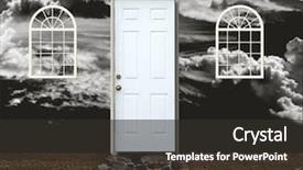  Presentation with negative - Amazing slide deck having entrance heaven hell - concept of a house backdrop and a dark gray colored foreground