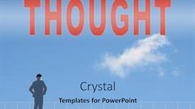  Presentation with sky - Presentation consisting of concept-of-abstract-concept background and a light blue colored foreground