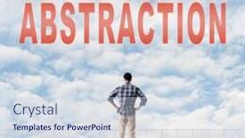  Presentation with sky - Cool new PPT theme with concept-of-abstract-concept backdrop and a sky blue colored foreground