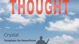  Presentation with sky - Cool new theme with concept-of-abstract-concept backdrop and a light blue colored foreground