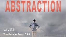  Presentation with sky - Presentation design featuring concept-of-abstract-concept background and a gray colored foreground