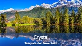  Presentation with mont blanc - Audience pleasing PPT layouts consisting of concept of active and ecotourism backdrop and a ocean colored foreground