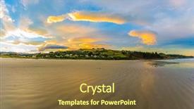  Presentation with pacific - Colorful PPT layouts enhanced with concept of active and ecotourism backdrop and a tawny brown colored foreground