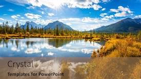  Presentation with canada - Slide set featuring concept-of-active-and-photo background and a coral colored foreground