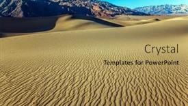  Presentation with sand dunes - PPT layouts with concept-of-active-ecological background and a yellow colored foreground