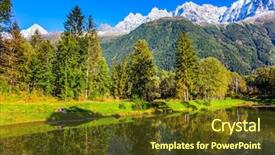  Presentation with free veterans day - Colorful presentation theme enhanced with concept of active winter touris backdrop and a tawny brown colored foreground