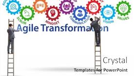  Presentation with concept - Presentation with concept-of-agile-transformaion background and a white colored foreground