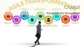  Presentation with concept gcf - Theme having concept-of-agile-transformaion background and a cream colored foreground