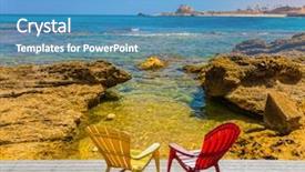  Presentation with sea plastic - Audience pleasing PPT theme consisting of concept of archeological and historic backdrop and a teal colored foreground