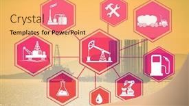  Presentation with automation - Audience pleasing presentation design consisting of concept of automation in oil and gas industry backdrop and a yellow colored foreground