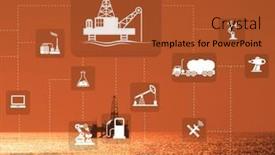  Presentation with automation - PPT layouts enhanced with concept-of-automation-in-oil background and a red colored foreground
