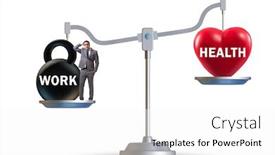  Presentation with health balance - Amazing PPT layouts having concept-of-balance-between-work backdrop and a white colored foreground