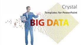  Presentation with data mining - Amazing theme having concept-of-big-data backdrop and a white colored foreground